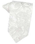 Cristoforo Cardi White Paisley Silk Necktie
