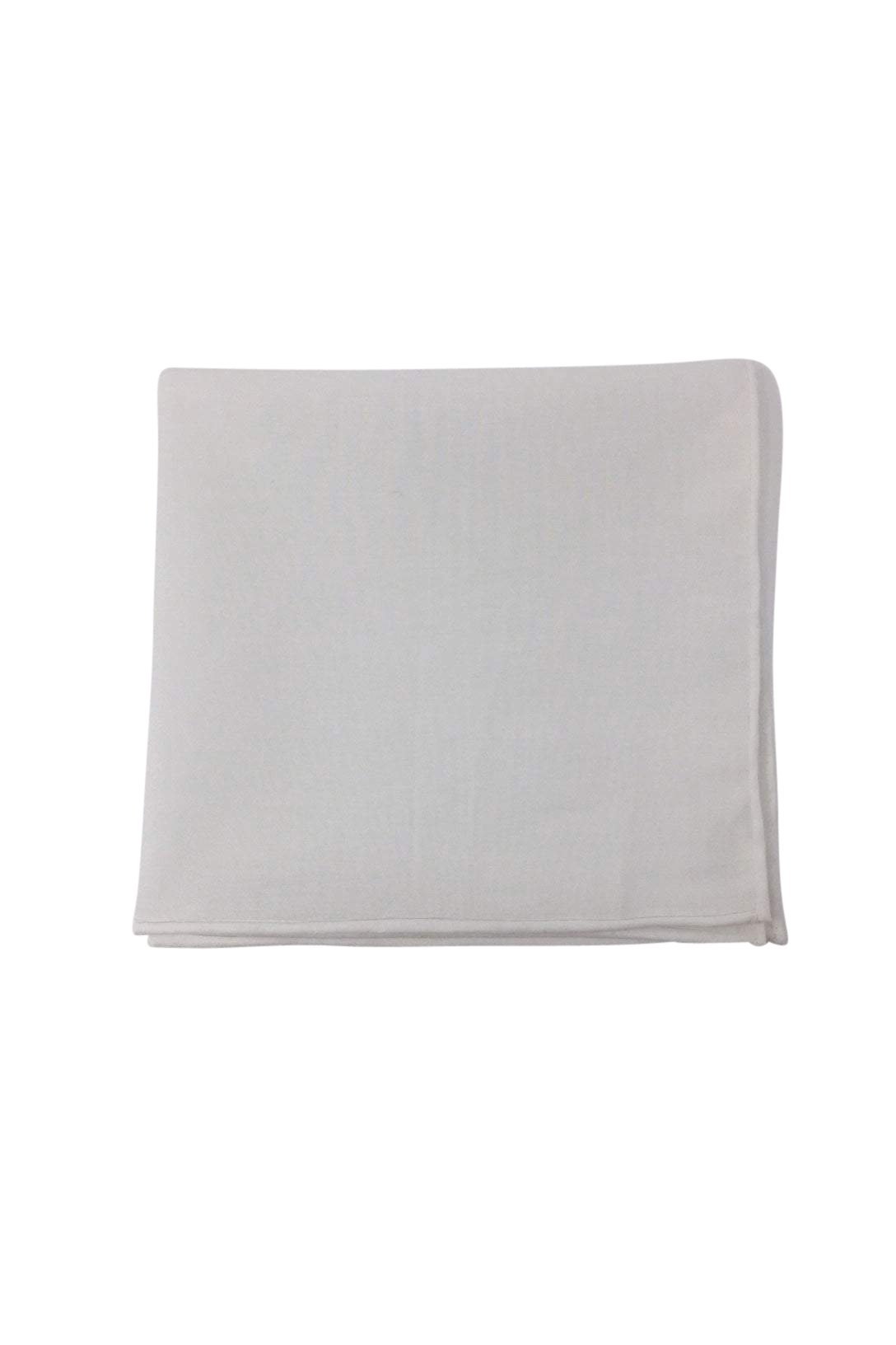 Cristoforo Cardi White Cotton Pocket Square