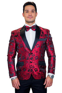 Xander Xiao "Amsterdam" Red Tuxedo Jacket