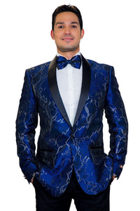 Xander Xiao "Havana" Indigo Tuxedo Jacket